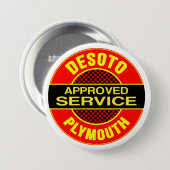 DeSoto-dienstteken Ronde Button 7,6 Cm (Voorkant /achterkant)