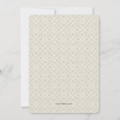 Despedida de Soltera Invitacion Flores de Otoño Kaart (Achterkant)