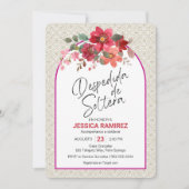 Despedida de Soltera Invitacion Flores de Otoño Kaart (Voorkant)