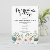 Despedida de Soltera-uitnodiging, En español Kaart (Staand voorkant)