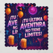 Despedida de Solteros Kaart (Voorkant / Achterkant)