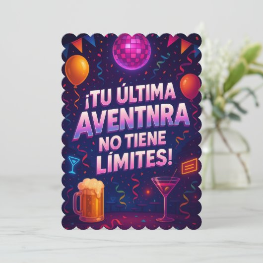 Despedida de Solteros Kaart (Staand voorkant)