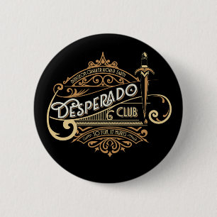 Desperado Club Logo Dungeon Crawler World: Earth Ronde Button 5,7 Cm