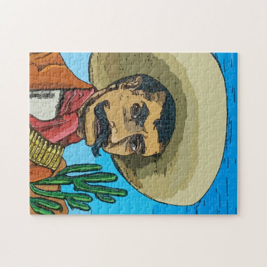 Desperado in woestijn legpuzzel (Horizontaal)