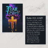 Desperate Darkwave | Psalm 19:9–11 KJV Card Box Visitekaartje (Voorkant / Achterkant)