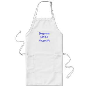 Desperate GREEK Houseechtgenote Apron Lang Schort