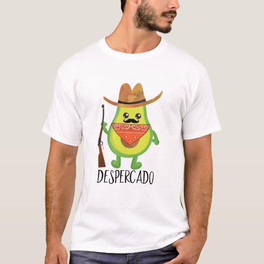 Despercado Desperado Cowboy Grappige Avocado T-shirt (Voorkant)