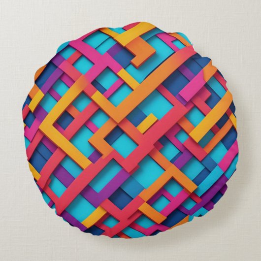 Despertar Vibrante Rond Kussen (Achterkant)