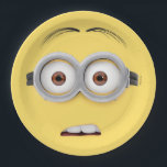 Despicable Me | Dave Face Papieren Bordje<br><div class="desc">Minions Franchise © Universal City Studios LLC. All Rights Reserved. Gru's loyal yellow,  gibberish-speaking Minions love causing mischief and mayhem almost as much as they love bananas. They are easily distracted and can be unpredictable,  curious and subversively sweet.</div>