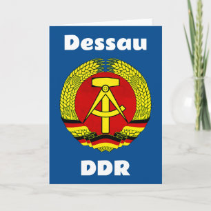 Dessau, DDR, Dessau, Duitsland (Oost-Duitse Ossi) Kaart