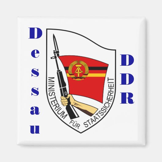 Dessau, Duitsland Stasi Magnet DDR (Voorkant)