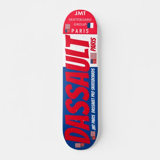 DESSAULT JMT PARIS 7 3/4" Skateboard Dek (Voorkant)