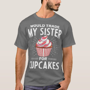 Dessert Baker Foodie Funny Siblings Bevrijding van T-shirt