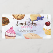 Dessert Bakery Cadeaubon Sjabloon (Voorkant)