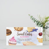 Dessert Bakery Cadeaubon Sjabloon (Staand voorkant)