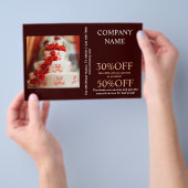 dessert bakkerijgebak siertaart flyer (Hand)