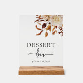 Dessert Bar Acryl teken Acryl Bord (Voorkant)
