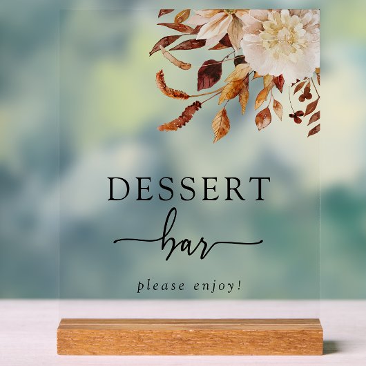 Dessert Bar Acrylaat Bord