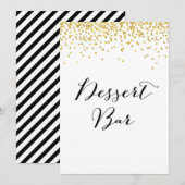 Dessert Bar, formaat 5 x 7 inch Kaart (Voorkant / Achterkant)