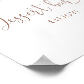 Dessert Bar Love is Vrijgezellenfeest brouwen Poster (Hoek)