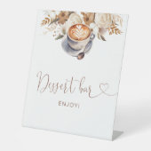 Dessert Bar Love is Vrijgezellenfeest brouwen Reclamebord Met Voetstuk (Voorkant)