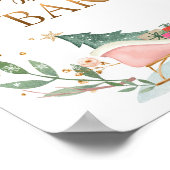 Dessert Bar Sweet Food Sleigh Girl Birthday Sign Poster (Hoek)