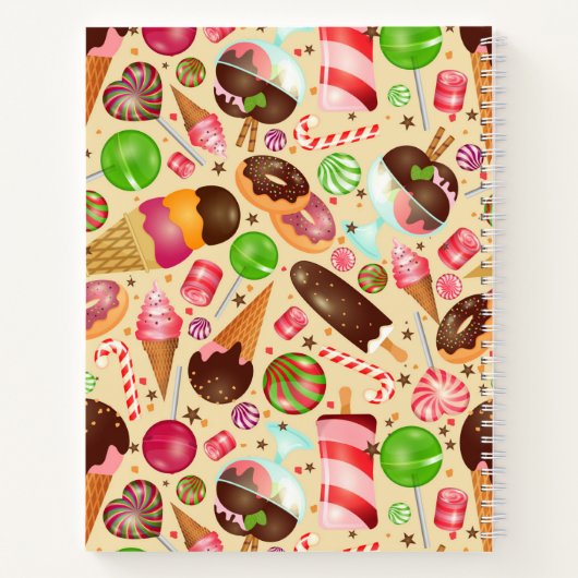 Dessert-behandelingen Notitieboek (Achterkant)