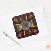 Dessert Bloemen Afstudeer sticker (Envelop)