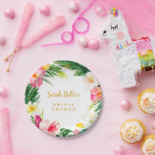 Dessert Bord, tropisch Vrijgezellenfeest Papieren Bordje (Feest)