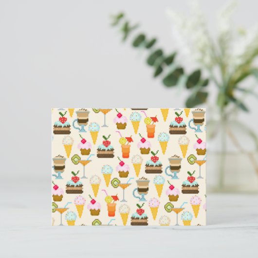 dessert briefkaart (Staand voorkant)