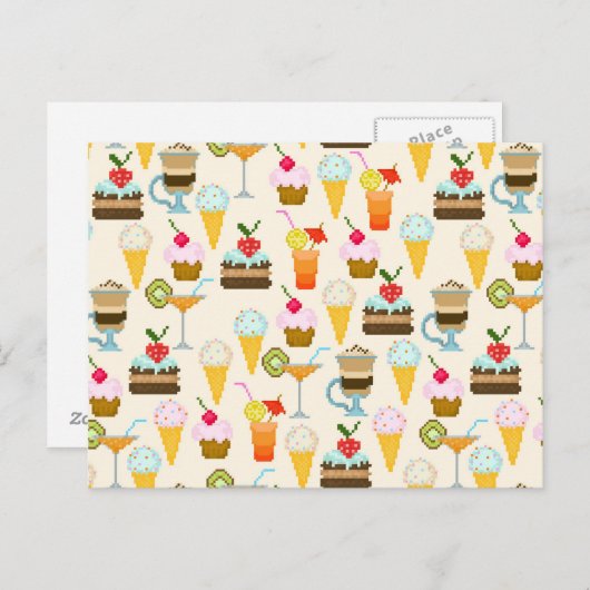 dessert briefkaart (Voorkant / Achterkant)