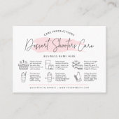 Dessert Cake Shooters Verzorging Kaarten Modern Ro Visitekaartje (Voorkant)