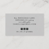 Dessert Cateraar Baker Visitekaartje (Achterkant)