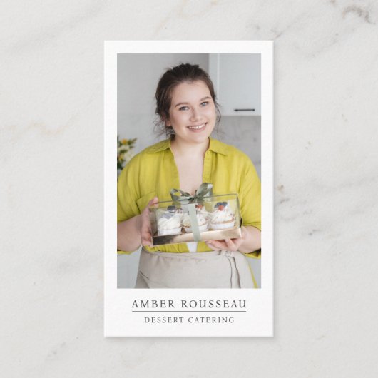 Dessert Cateraar Baker Visitekaartje (Voorkant)