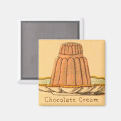 dessert chocolade roomtaartmagneet magneet (Voorkant / Achterkant)