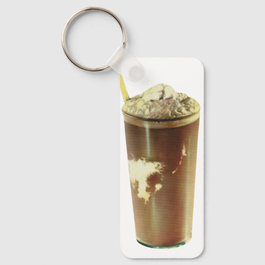  dessert, chocolade schudden en schuim sleutelhanger (Voorkant)