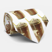 dessert, chocolade schudden en schuim stropdas (Opgerold)