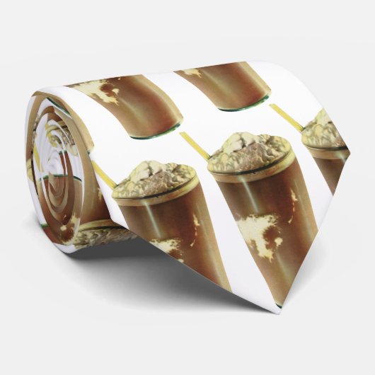  dessert, chocolade schudden en schuim stropdas (Opgerold)