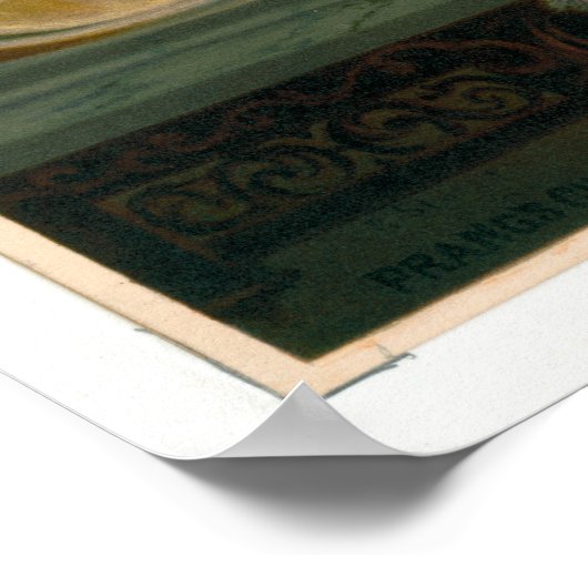 Dessert. Chromolithografen; Stilleven prints 1910 (Hoek)