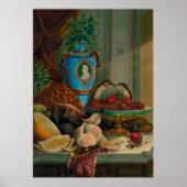 Dessert. Chromolithografen; Stilleven prints 1910 (Voorkant)
