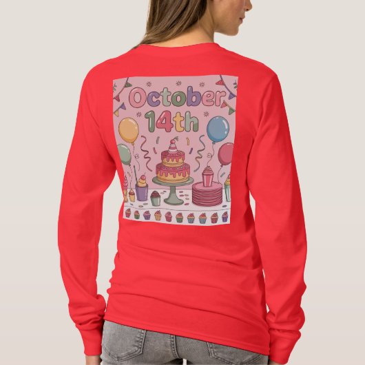 Dessert Day October 14th Women's T-Shirt (Achterkant)