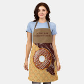Dessert,Donut Choco Glazuur, Gesmolten Chocolade  Schort (Gedragen)