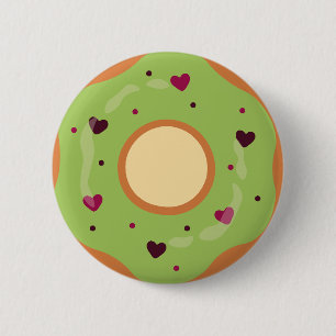 Dessert,Donut,Donut Ga Mijn Zomerhart Breken,Grapp Ronde Button 5,7 Cm