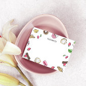 Dessert Doodles | Aangepaste naam Post-it® Notes