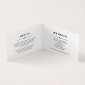 Dessert Doodles - Blue Catering Visitekaartje (Binnen)