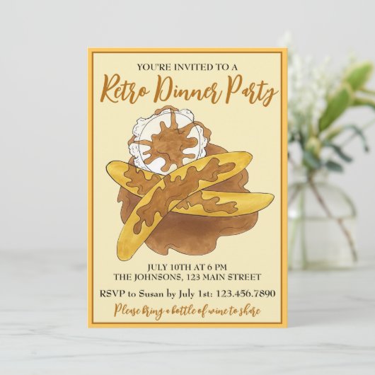 Dessert Food Kaart (Staand voorkant)