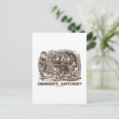 Dessert, iemand? (Unicorn Alice Lion Wonderland) Briefkaart (Staand voorkant)