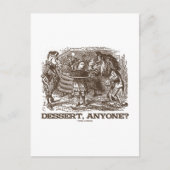 Dessert, iemand? (Unicorn Alice Lion Wonderland) Briefkaart (Voorkant)