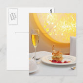 Dessert in restaurant briefkaart (Voorkant / Achterkant)