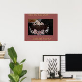 DESSERT MENU CAKES ART POSTER (Thuiskantoor)